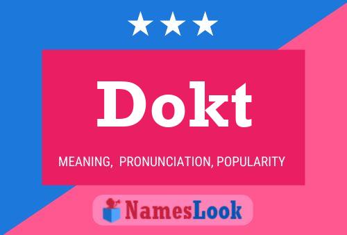 ملصق اسم Dokt