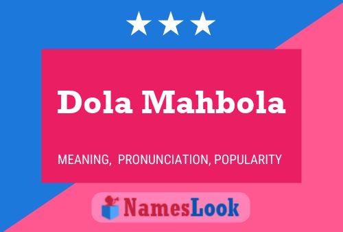 ملصق اسم Dola Mahbola