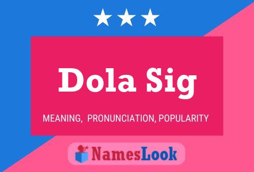 ملصق اسم Dola Sig