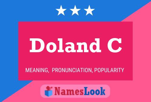 ملصق اسم Doland C