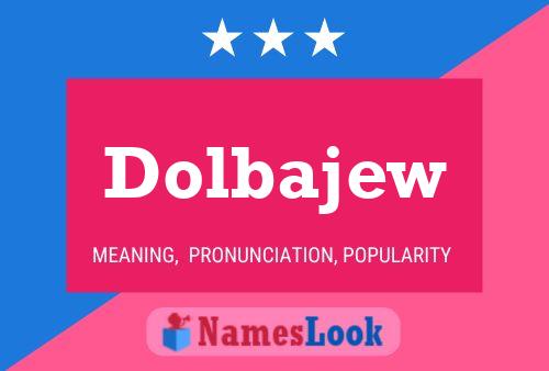 ملصق اسم Dolbajew