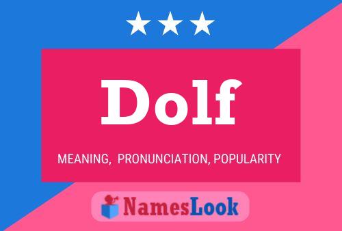 ملصق اسم Dolf