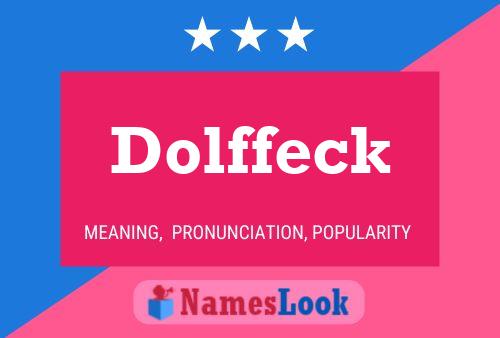 ملصق اسم Dolffeck