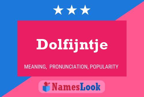 ملصق اسم Dolfijntje