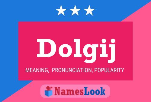 ملصق اسم Dolgij