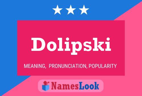 ملصق اسم Dolipski