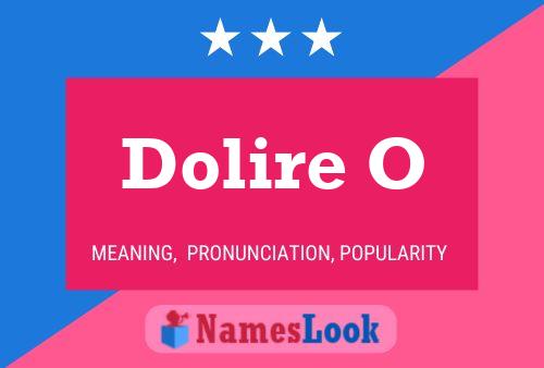 ملصق اسم Dolire O