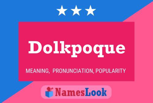 ملصق اسم Dolkpoque