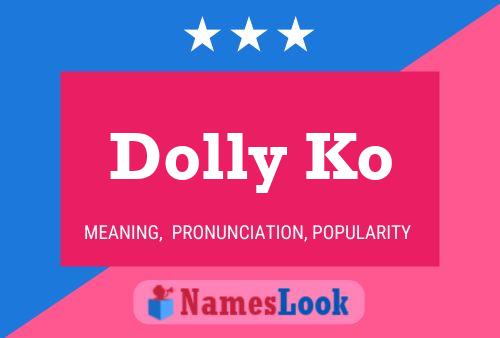 ملصق اسم Dolly Ko