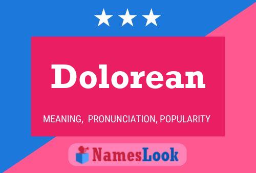 ملصق اسم Dolorean