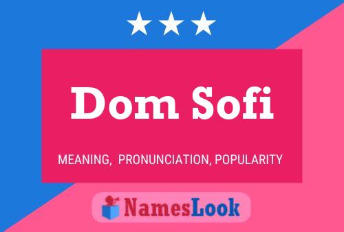 ملصق اسم Dom Sofi