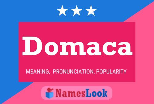 ملصق اسم Domaca