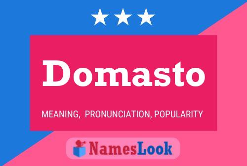 ملصق اسم Domasto