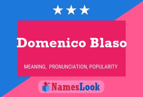 ملصق اسم Domenico Blaso