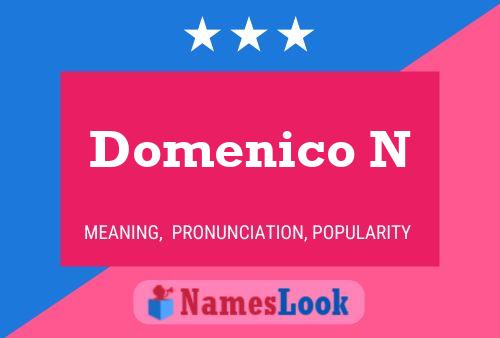 ملصق اسم Domenico N