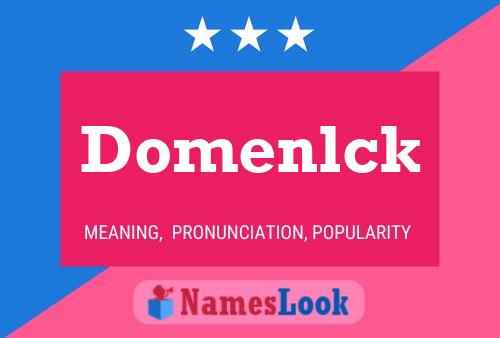 ملصق اسم Domenlck