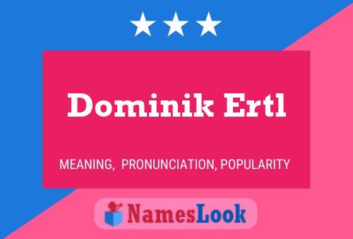 ملصق اسم Dominik Ertl