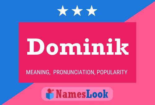 ملصق اسم Dominik