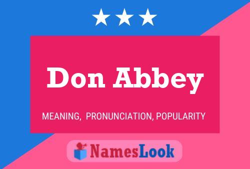 ملصق اسم Don Abbey