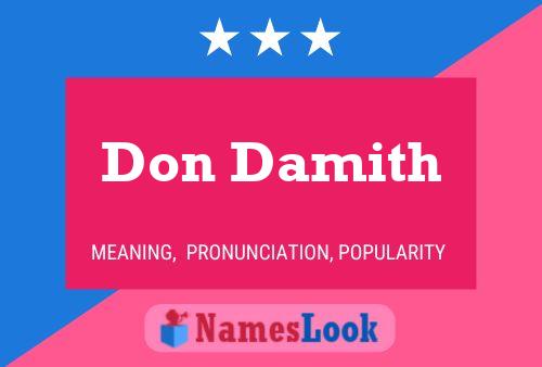 ملصق اسم Don Damith