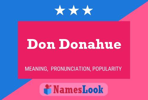 ملصق اسم Don Donahue