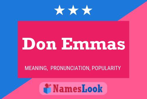 ملصق اسم Don Emmas