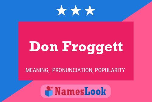 ملصق اسم Don Froggett