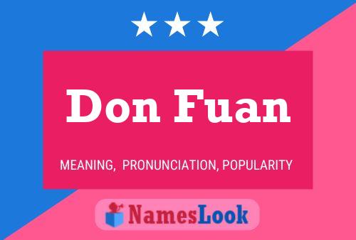 ملصق اسم Don Fuan