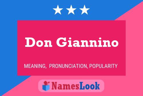 ملصق اسم Don Giannino