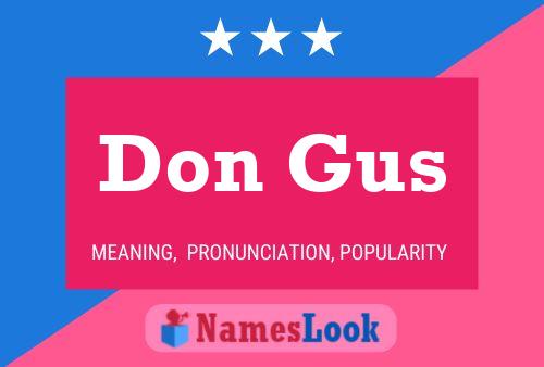 ملصق اسم Don Gus