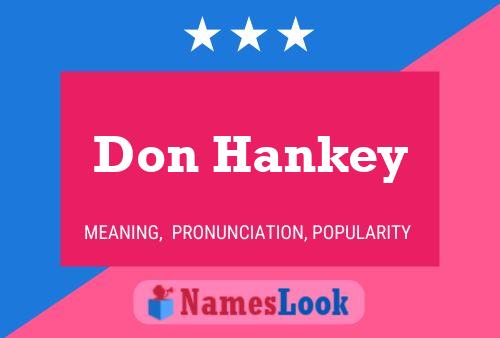 ملصق اسم Don Hankey