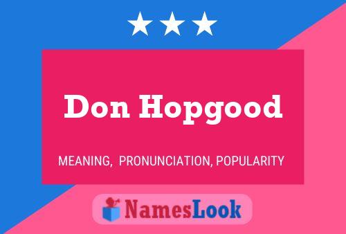 ملصق اسم Don Hopgood