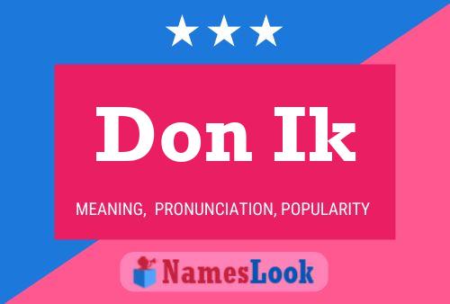 ملصق اسم Don Ik