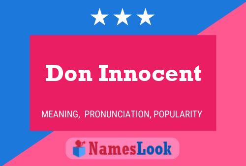 ملصق اسم Don Innocent