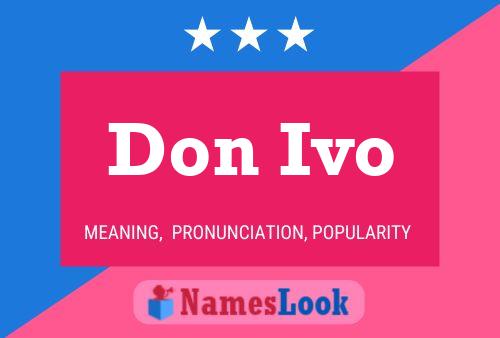 ملصق اسم Don Ivo