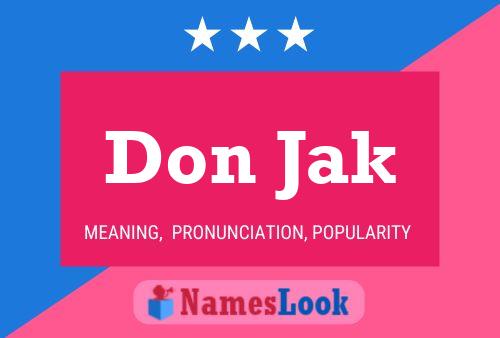 ملصق اسم Don Jak