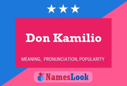 ملصق اسم Don Kamilio