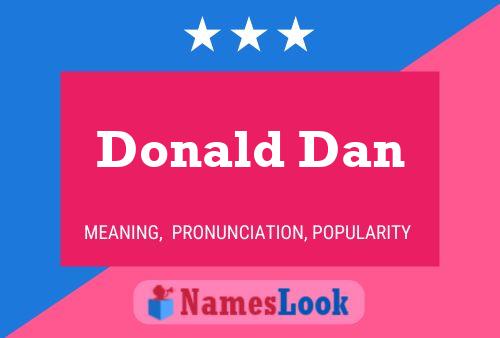 ملصق اسم Donald Dan