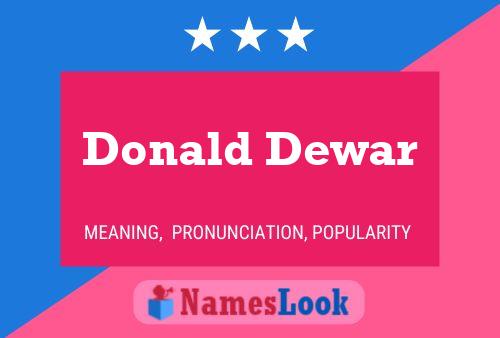 ملصق اسم Donald Dewar