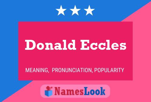 ملصق اسم Donald Eccles