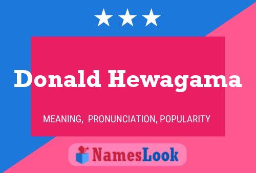 ملصق اسم Donald Hewagama