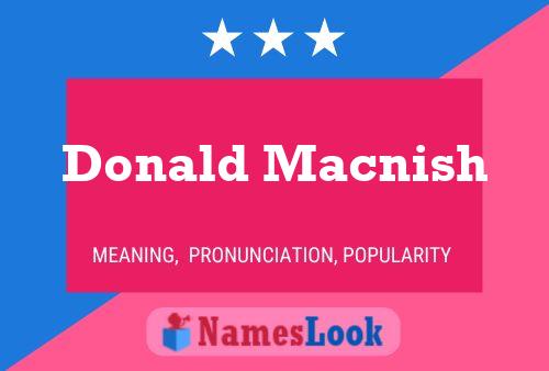 ملصق اسم Donald Macnish