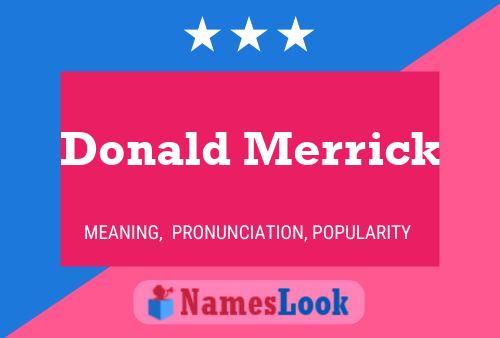 ملصق اسم Donald Merrick