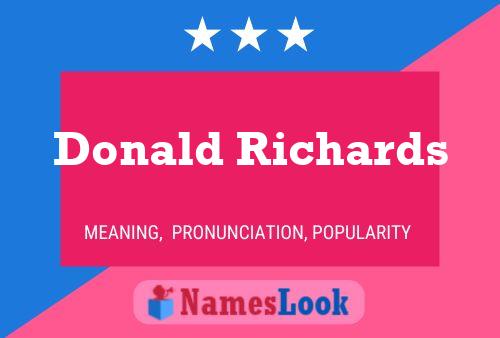 ملصق اسم Donald Richards