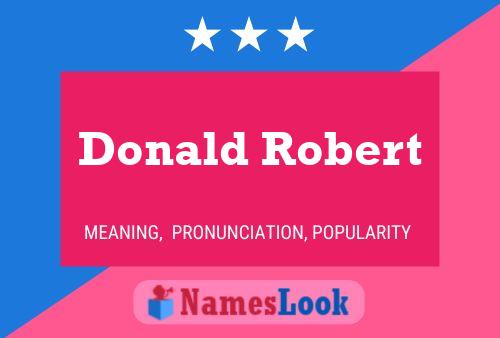 ملصق اسم Donald Robert