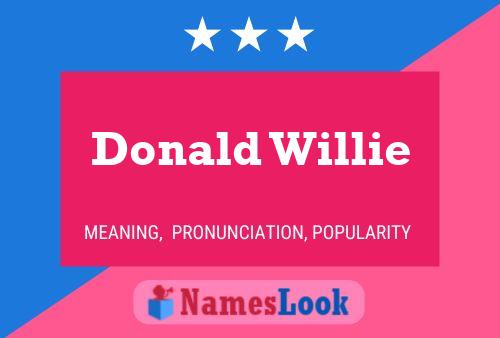 ملصق اسم Donald Willie