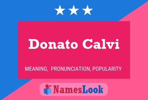 ملصق اسم Donato Calvi