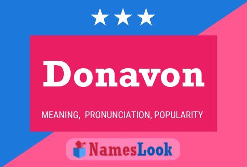 ملصق اسم Donavon