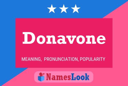 ملصق اسم Donavone