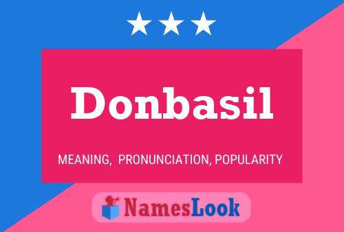 ملصق اسم Donbasil